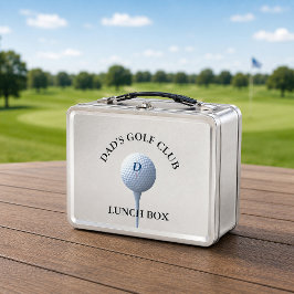 Personalisierter Golf Club Golfing Vater Metal Lun Metall Lunch Box