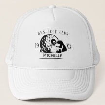 Personalisierter Golf Club Name Classic Trucker Ha