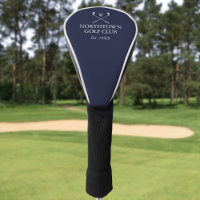 Personalisierter Golf Club Name Navy Blue
