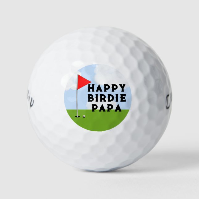 Personalisierter Golf Geburtstag Golfball (Vorderseite)