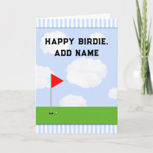 Personalisierter Golf Geburtstag Karte