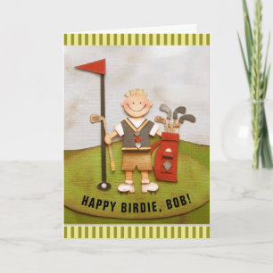 Personalisierter Golf Geburtstag Karte