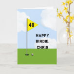 Personalisierter Golf Geburtstag Karte<br><div class="desc">Eine lustige Golf-Geburtstagskarte mit einem Golf-Design für jeden Golfer zum Geburtstag. Text bearbeiten,  um Name und Alter hinzuzufügen.</div>