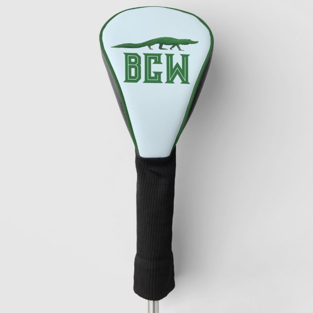 Personalisierter Golf Head Cover mit Gator Headcover (Vorderseite)