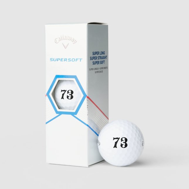 Personalisierter Golf - Kundennummer Lucky Callawa Golfball (Verpackung)