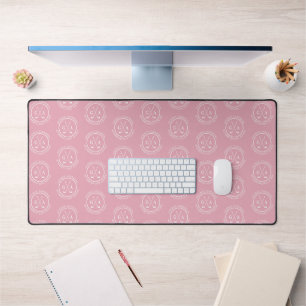 Personalisierter Golf Monogram Pink-Individuelle N Schreibtischunterlage