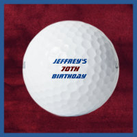 Personalisierter Golfball, 70. Geburtstag