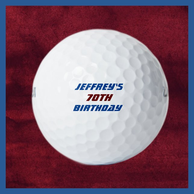 Personalisierter Golfball, 70. Geburtstag Golfball (Von Creator hochgeladen)