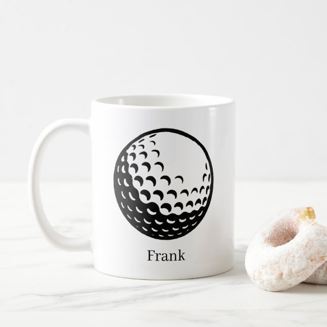 Personalisierter Golfball Kaffeetasse (Mit Donut)
