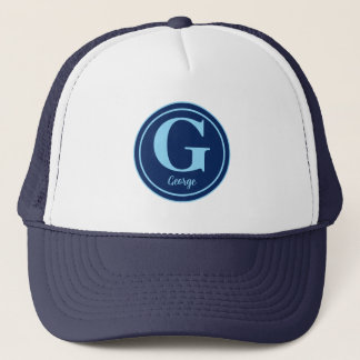 Personalisierter Golfball mit elegantem Buchstaben Truckerkappe