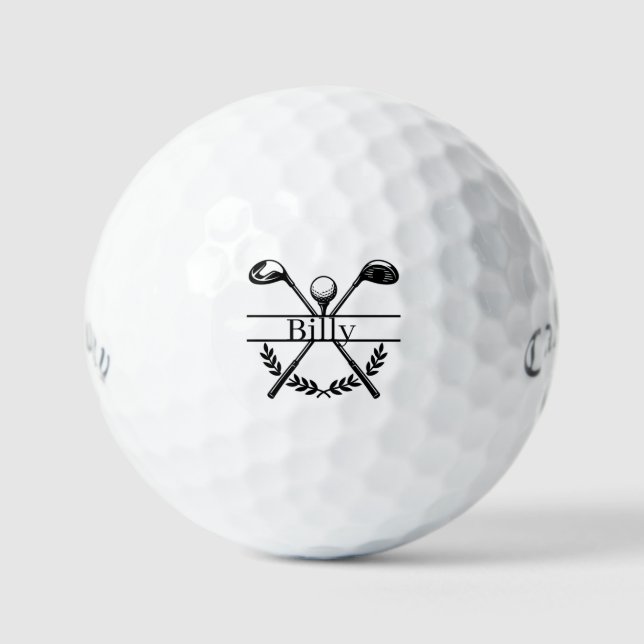 Personalisierter Golfball-Name Golfball (Vorderseite)