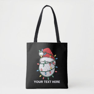 Personalisierter Golfball-Santa-Hut Weihnachtsbele Tasche
