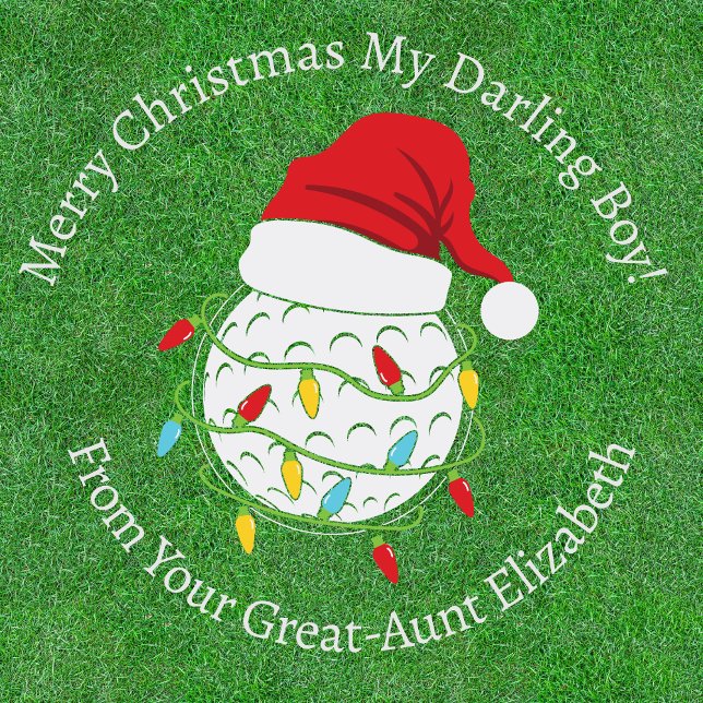 Personalisierter Golfball Weihnachten Geschenkpapier (Von Creator hochgeladen)