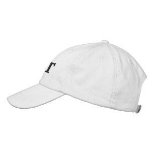 Personalisierter Golfclub Classic Simple White Hat Bestickte Baseballkappe