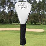 Personalisierter Golfclub Name Black and White Golf Headcover<br><div class="desc">Mit klassischen gekreuzten Golfklubs und einem ausgeprägten Golfballdesign sind diese Headcover des Golfclubs ideal für alle Golfclubs und Clubmitglieder. Personalisieren Sie mit dem Namen des Golfklubs und dem Jahr,  in dem der Golfclub gegründet wurde. Entwickelt von Thisisnotme©</div>