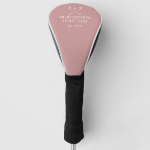 Personalisierter Golfclub Name Dusty Rose Rosa Golf Headcover