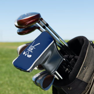 Personalisierter Golfname Monogramm Navy Sport Golf Headcover