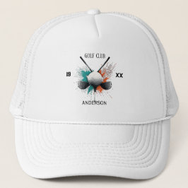 Personalisierter Golfschlägername Benutzerdefinier Truckerkappe