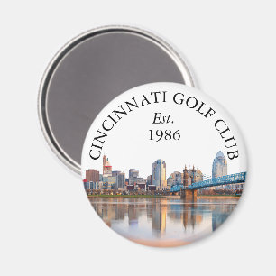 Personalisierter Golfschlägername Cincinnati Skyli Magnet