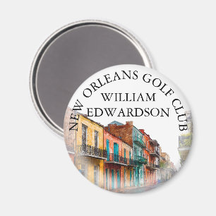 Personalisierter Golfschlägername der New Orleans  Magnet