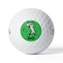 Personalisierter Golfspieler Cartoon