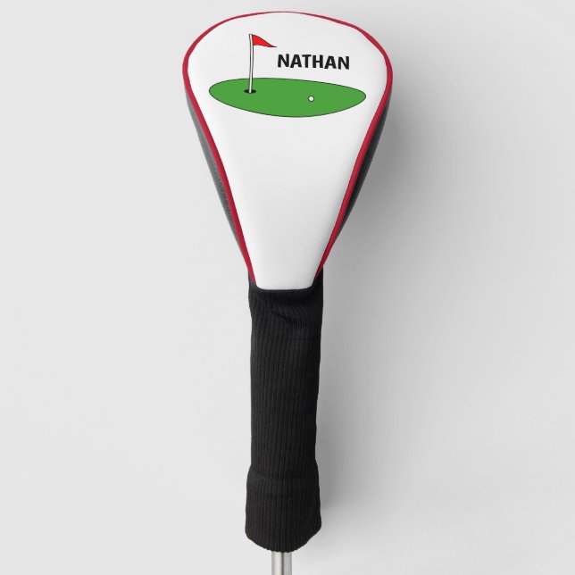 Personalisierter Golfspieler Golf Headcover (Vorderseite)
