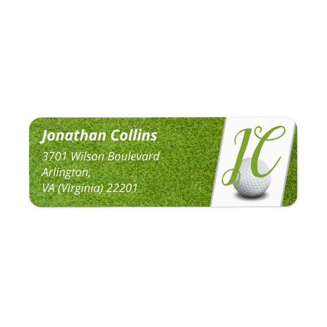 Personalisierter Golfspieler und Lüfter | COOL (Vorne)