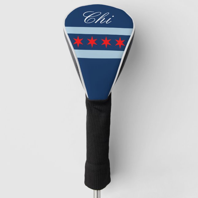 personalisierter Golfspieler unter der Flagge von  Golf Headcover (Vorderseite)