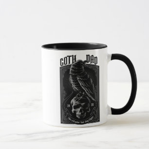 Personalisierter Goth Vater, Raven & Skull Tasse