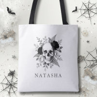 Personalisierter gotischer Totenkopf Halloween