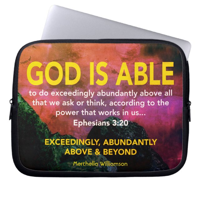 Personalisierter GOTT IST Christlich Laptopschutzhülle (Vorderseite)