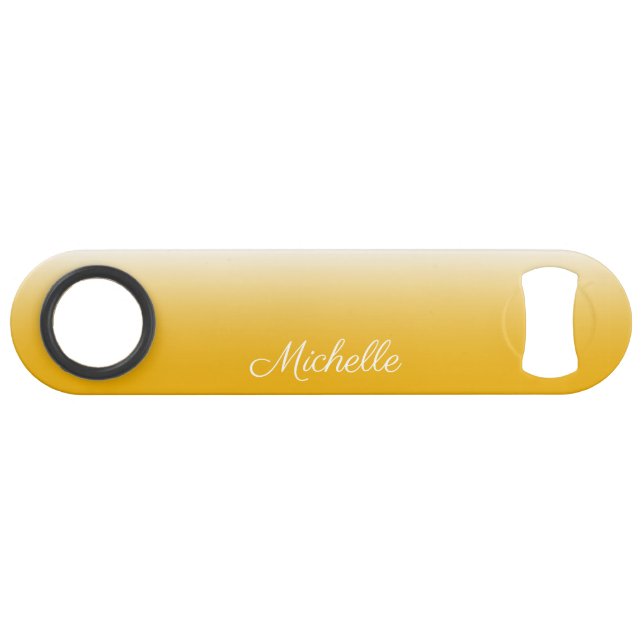 Personalisierter Gradient Ober gelb Speedflaschenöffner (Vorderseite (Horizontal))