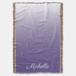 Personalisierter Gradient ombre Ultra Violet Decke