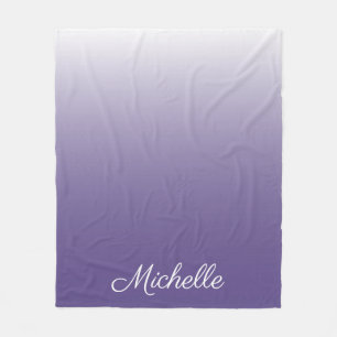 Personalisierter Gradient ombre Ultra Violet Fleecedecke