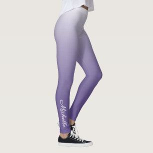 Personalisierter Gradient ombre Ultra Violet Leggings