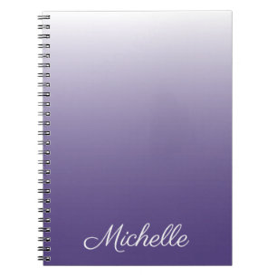 Personalisierter Gradient ombre Ultra Violet Notizblock