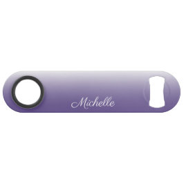 Personalisierter Gradient ombre Ultra Violet Speed Flaschenöffner