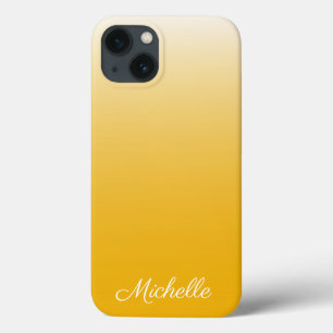 Personalisierter Gradienten ombre Gelb Case-Mate i iPhone Hülle