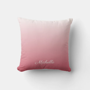 Personalisierter Gradientenrosa Kissen