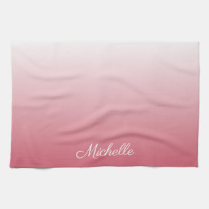 Personalisierter Gradientenrosa Küchentuch