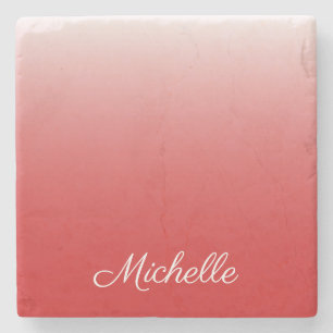 Personalisierter Gradientenrot Steinuntersetzer