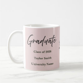 Personalisierter Graduiertenbecher – Eleganter Sch Kaffeetasse