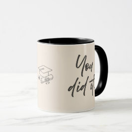 Personalisierter Graduiertenbecher – Eleganter Sch Tasse