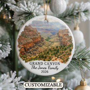 Personalisierter Grand Canyon Nationalpark, Arizon Keramik Ornament