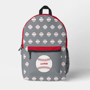 Personalisierter grauer Baseball-Backpack Bedruckter Rucksack
