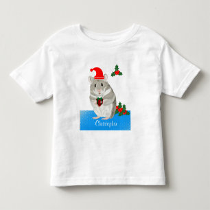  Personalisierter Grauer Hamster  Kleinkind T-shirt