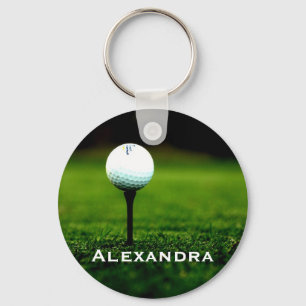 Personalisierter Green Turm mit Golf Ball Schlüss Schlüsselanhänger