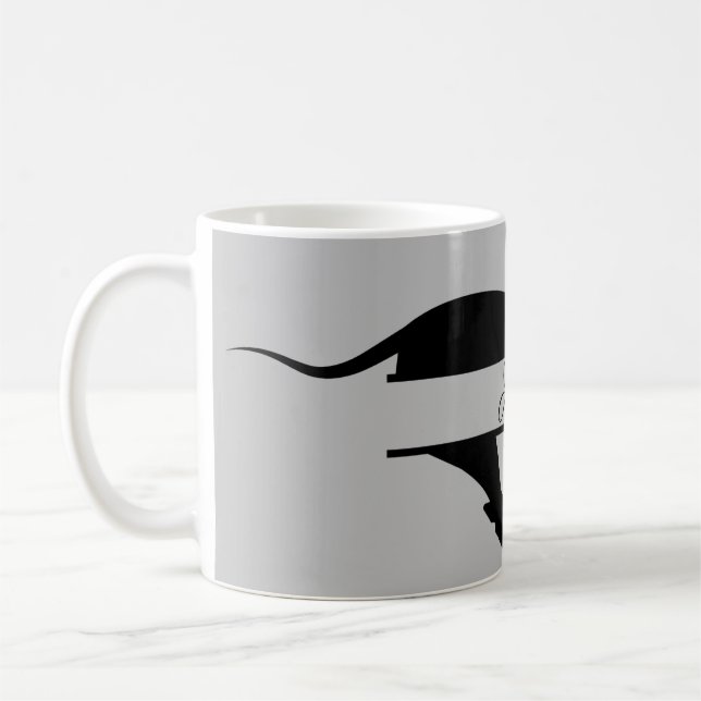 Personalisierter Greyhound Kaffeehund Tasse (Links)