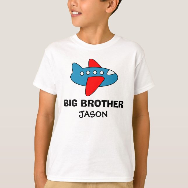Personalisierter großer Bruder im Shirt für Jungen (Vorderseite)