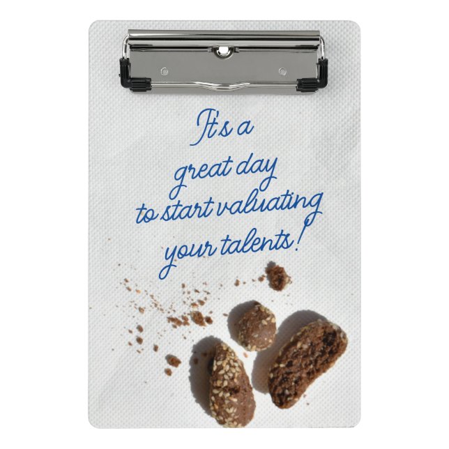 Personalisierter großer Tag Inspirierend Mini Klemmbrett (Vorderseite)